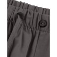 thumbnail image 4 of MAWCLOS Men Trousers Elastic Waist Sweatpants Drawstring Pants Baggy Party Solid Lounge Dark Gray M, 4 of 9