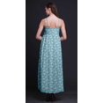thumbnail image 4 of Bimba Robe Longue d'Été Sans Manches à Imprimé Teinture sur Nœuds Florale pour Femme, Décontractée, Maxi, de Plage - Grand, 4 of 6