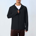 thumbnail image 2 of SHIXIAOO Chandail à Capuchon Léger à Fermeture Éclair Intégrale pour Homme UPF 50+ Soleil Extérieur à Manches Longues Chemise de Pêche Randonnée Performance Chemise en Velours Côtelé Homme Homme Chemise Habillée Décontractée Hauts Homme Combinaison Décontractée Boutonnée, 2 of 4