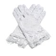 thumbnail image 1 of White Women'S Elegant Floral Lace Gloves For Wedding Party Performance Sun Protection Breathable Elastic Stretchable Design In Pure White Shade Total Length 9.06 Inches One Size Fits Most, 1 of 2