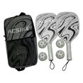 thumbnail image 4 of relayinert Pickleball Racket Set 4 Balls and Green Racquets Bag Grip Pickleball Comfort Carry Black 41.5x20.5cm, 4 of 6