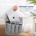 thumbnail image 3 of HLONK Sofa Armrest Organizer Non-Slip Arm Chair Bedside Caddy Storage Organizer for Recliner Couch with 5 Pockets for Cell Phone TV Remote Control Magazines, 3 of 7