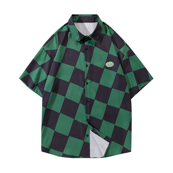 Gspmoly Tshirts Shirts for Men, Men'S Vintage Casual Solid Color Button Lapel Fashion Long Sleeve Shirt Summer Tops Clearance
