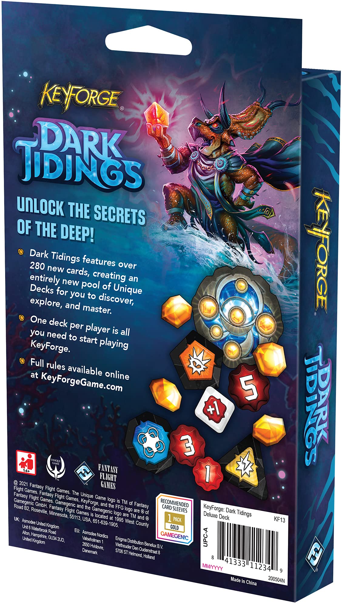 Fantasy Flight Games KeyForge Dark Tidings Deluxe Deck Expansion | Fast-Paced Card Game | Strategy Game for Adults and Teens | Ages 14+ | 2 Players | Average Playtime 45 Minutes | Made