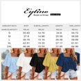 thumbnail image 2 of Womens Bell Sleeve Blouse Crewneck Lace Tops Floral Textured Babydoll Shirts, 2 of 6