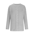 thumbnail image 4 of Timegard Plus Size Knit Tops for Women Crewneck Long Sleeve Sweaters Pullover Fall Winter Solid Color, 4 of 6