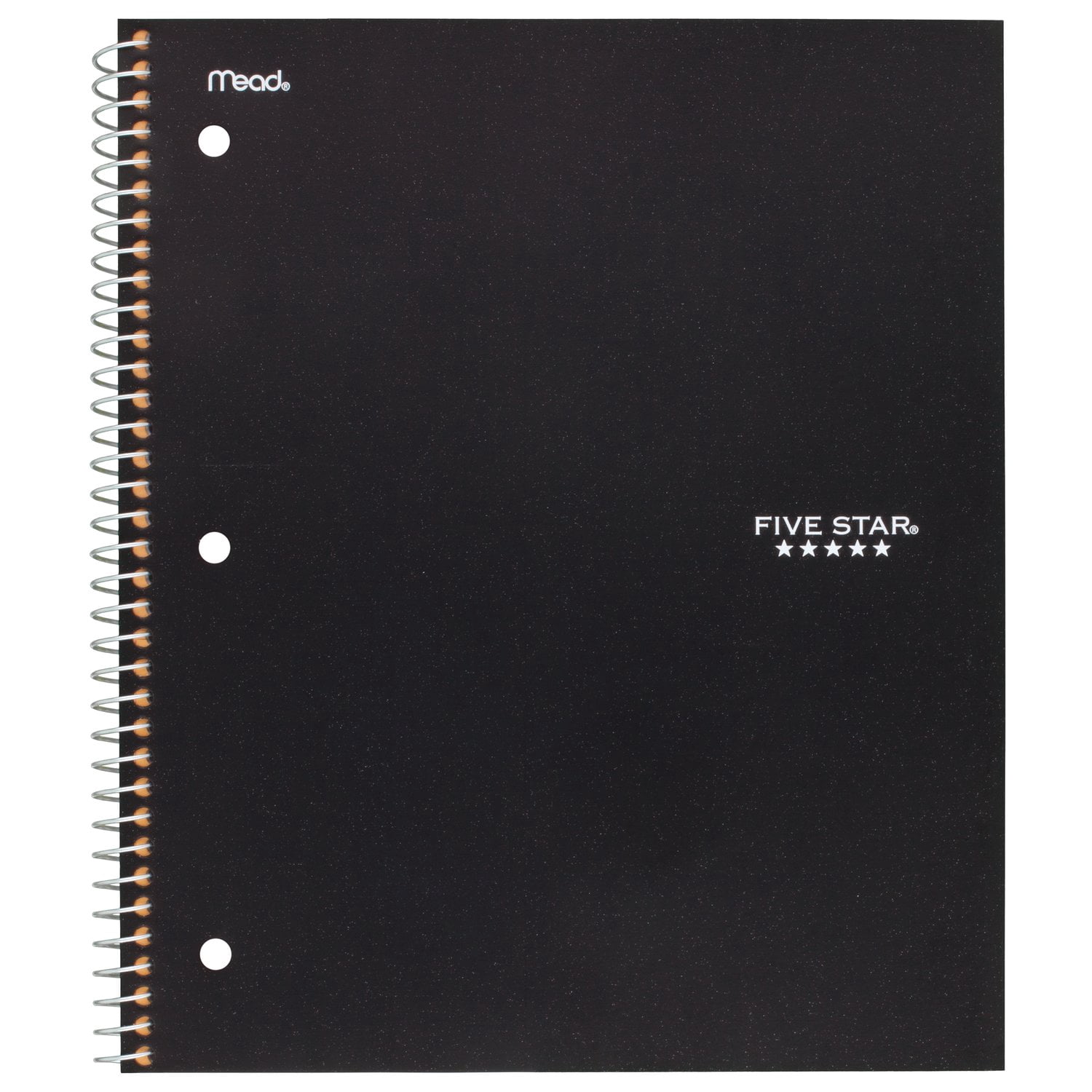 Five Star® 1 Subject 200pg Quad Notebook, Black