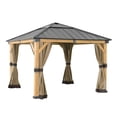 thumbnail image 2 of Sunjoy Universal Curtains for 9 ft. × 9 ft. Wood-Framed Gazebos, 2 of 5