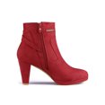 thumbnail image 3 of Unique Bargains Bottines à Talon à Bout Rond à Fermeture Éclair pour Femmes, 3 of 8
