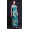 thumbnail image 2 of Bimba Bird Ladies Sleeveless Long Print Maxi Dress with Side Slits Summer Wear-XX-Large, 2 of 6