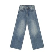 Men's Jeans Men's Spring Summer Breathable Denim Pants Regular Fit Straight Leg Jeans Jeans Homme Sky Blue M
