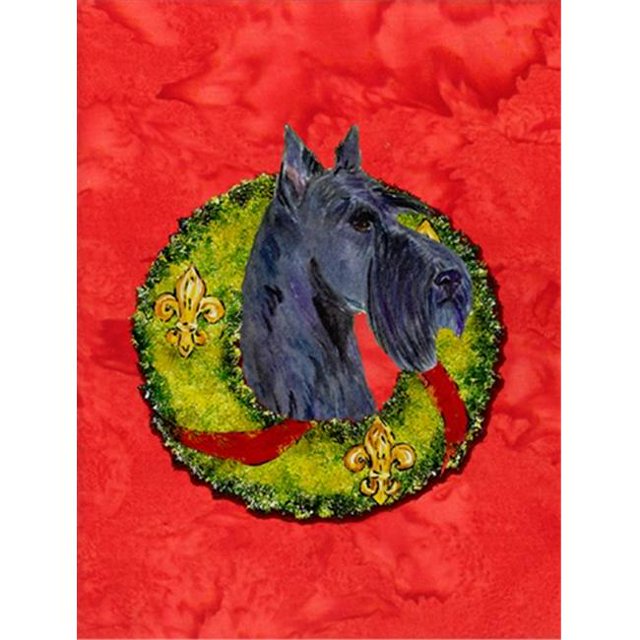 Drapeau Terrier Écossais 28 x 40 Po. Taille Maison en Toile