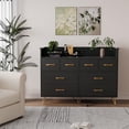 thumbnail image 4 of AKDSteel Commode Moderne à 8 Tiroirs avec Lumières DEL et Station de Recharge – Grand Coffre de Rangement pour Chambre, Salon, Entrée, 49 Pouces de Large, 4 of 8