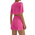 thumbnail image 4 of Crop Tops For Girls Short Sleeve Shirt Girls Summer Tops Neck Slim Fit Tops Basic Tee, 4 of 4