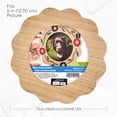 thumbnail image 3 of Plaid Unfinished Wavy Circle Wood Frame, 3 of 4
