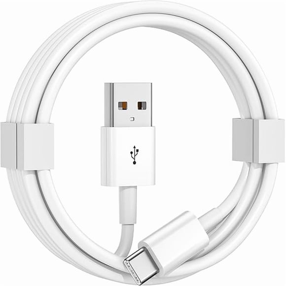 LujingZ Câble de Voiture pour iPhone 17/16/15, Câble USB A vers USB C Compatible pour iPhone 17 16 15 /Plus, Chargeur iPhone iPad Pro/Air 5/4/6e Gén. 3 Pi (Blanc)