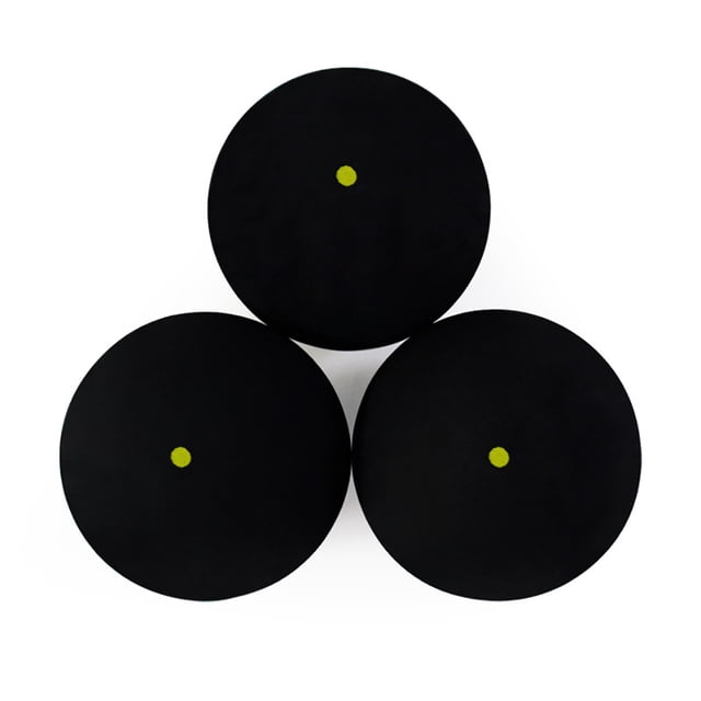 Bangcool 3PCS Squash Ball One Yellow Dot/Blue Dot Low Intermediate Training Squash Balls