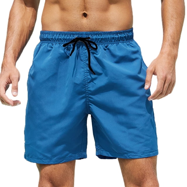 Besolor Men's Summer Swim Trunks Drawstring Quick Dry Board Shorts Bathing Suit with Mesh Lining Surfing Beach Shorts