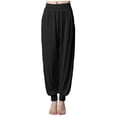 thumbnail image 1 of Dealovy Yoga Pants Womens High Waisted Belly Control Workout Running Sweatpants Solid Color Jogger Trousers, 1 of 5
