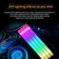 thumbnail image 3 of Memoria RAM DDR4 RGB 8GB 16B 32GB 3200MHz DIMM RAM Desktop Memory Gaming High Performance 32G(2x16G)3200 Black, 3 of 5