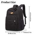 thumbnail image 3 of 22L Black Backpack For School College And Travel: Water Bookbag, 3 of 9