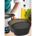 thumbnail image 2 of YOPTOP 2PCS Silicone Slow Cooker Liners Fit 6-7 Quarts Oval Pot Reusable Leakproof Slow Cooker Divider Liner Heat Resistant Slow Cooker Divider Cooking Liner with Handles for Kitchen Oval or  Po, 2 of 10