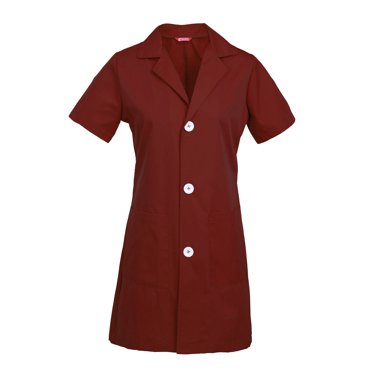 Manteau de Laboratoire à Manches Courtes pour Femmes