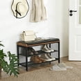 thumbnail image 4 of Boutique Home Shoe Rack Bench with Padded Faux Leather, 4 of 7