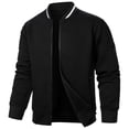 thumbnail image 2 of SHTXOZHI Causal Jackets for Men Zip Up Business Work Jackets Lightweight Long Sleeve Coats, 2 of 4