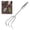 Silver #1, variant on Seaside Tools Garden Rake, Steel Leaf Rake for Yard Work, 16-Inch Wide Head with Stainless Steel Handle for Lawn Cleaning, Landscaping, Soil Leveling Outdoor Garden Tool