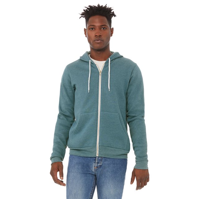 Bella + Canvas Unisex Sponge Fleece Full-Zip Hooded Sweatshirt