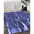 thumbnail image 3 of Ahgly Company Tapis d'Intérieur Lavable en Machine Carré Transitionnel Bleu Ciel, 8 Pieds Carré, 3 of 7