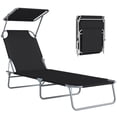 thumbnail image 1 of Outsunny Chaise longue inclinable réglable avec abat-jour, 1 of 10