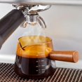 thumbnail image 2 of 2 Pcs Espresso Cups, 4 oz Espresso Shot Glasses with V-shaped Spouts and Handle, Small Cute Glass Measuring Cup, Milk Frothing Pitcher for Coffee Bar Accessories(Amber), 2 of 7