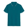 thumbnail image 1 of EOYWHK T-Shirts pour Hommes 4TG Compression Ajustée Chemise de Golf Col Rabattu Manches Courtes Couleur Unie Blouse de Bureau Liquidation, 1 of 3