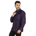 thumbnail image 4 of Bestman Solid Button Down Shirt For Men Long Sleeve With Patch Pocket Formal Business Wear, 4 of 7