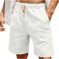 thumbnail image 1 of Mens Shorts Mens Casual Solid Color Casual Drawstring Pockets Elastic Sports Shorts, 1 of 1