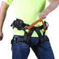 thumbnail image 3 of Harnais de Rapprochement pour Grimper dans les Arbres, Siège Assis, Ceinture de Poitrine, Orange, Noir, 3 of 3
