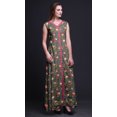 thumbnail image 3 of Bimba Robe Maxi Sans Manches à Imprimé Floral avec Fente avant pour Femmes Été Printemps, Très Petit, 3 of 5