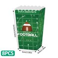 thumbnail image 4 of Football Tailgate Decorations Disposable Paper Popcorn Bucket Supplies , Football Theme Paper Party Decor Tray, 4 of 5