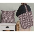 thumbnail image 5 of Soimoi Velvet Fabric Diagonal Check Print Fabric by the Yard 58 Inch Wide, 5 of 5