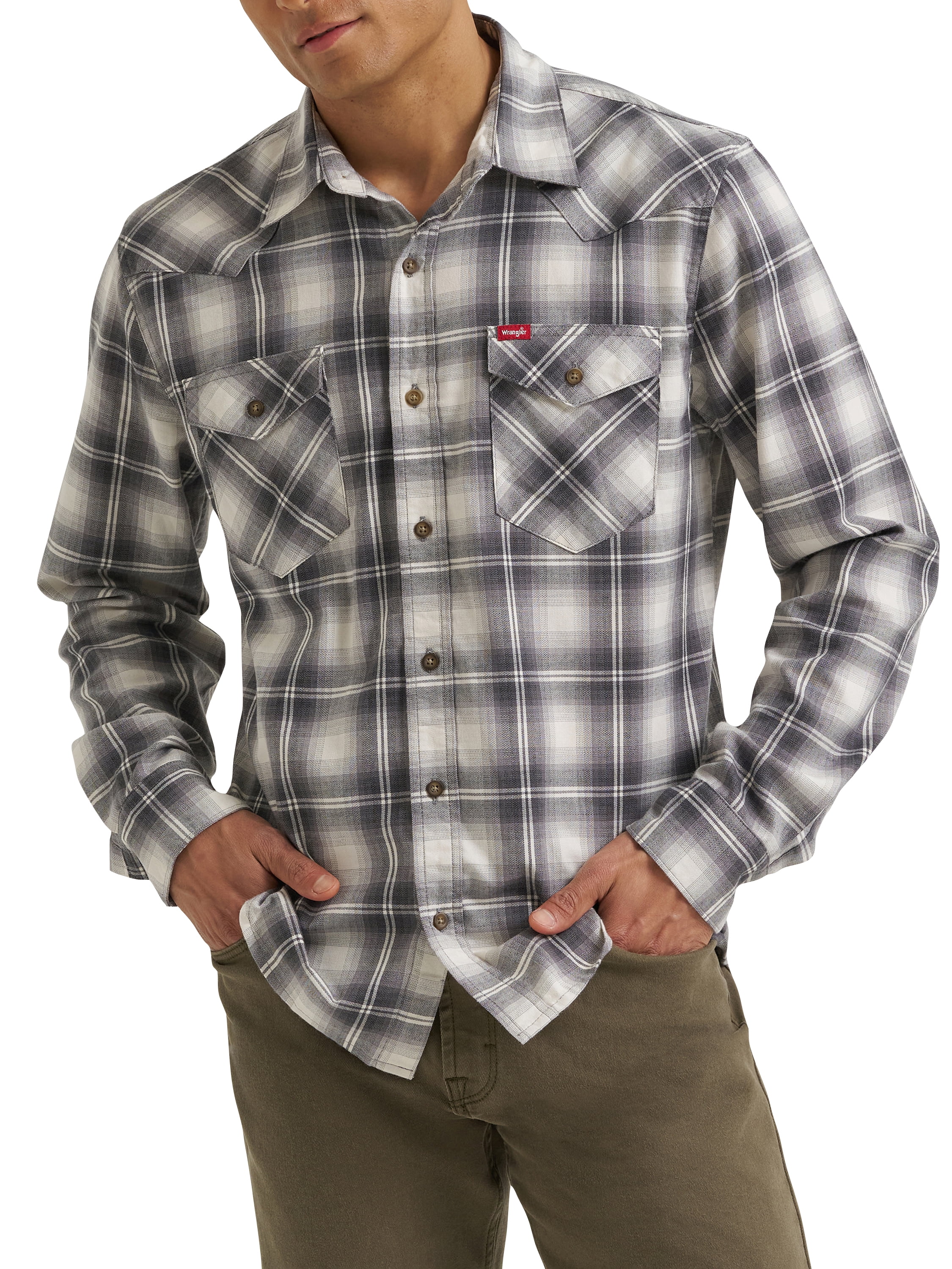 Chemise à manches longues carreaux pour hommes Wrangler®