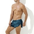 thumbnail image 5 of Rbaofujie Plus Size Underwear Men's Solid Color Ruffled Men's Front Split Pants Thin Oversized Underwear Compression Underwear For Men, 5 of 5