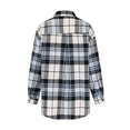 thumbnail image 4 of EQWLJWE Liquidation d'Été! Veste Décontractée d'Automne pour Femmes, Veste à Carreaux Classique Imprimée à Manches Longues avec Poches, Vestes d'Été Automne pour Femmes, 4 of 5