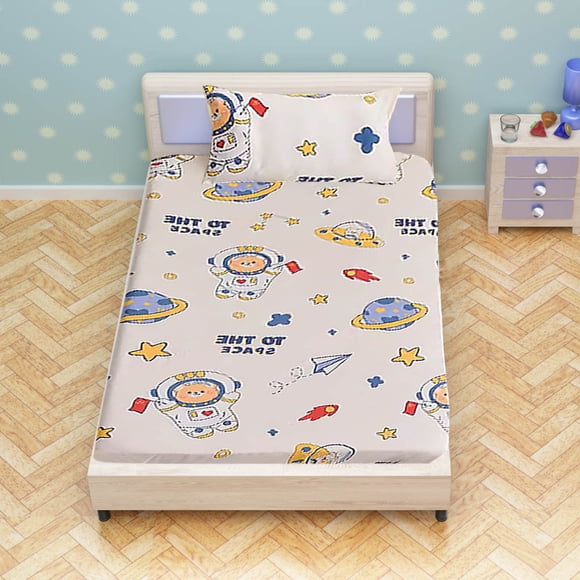 Meitianfacai Drap de Lit en Coton pour Bébé, Pièce Unique, Housse de Matelas pour Nouveau-Né, Couvre-Lit, Drap