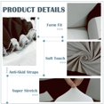 thumbnail image 4 of CHOK Housse de Sofa Extensible en Spandex pour Causeuse Fleur Rouge Moyen, 4 of 6