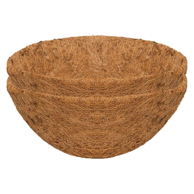 Lksixu Hanging Basket Coconuts Fiber Planter Inserts Replacement Liner For Flower Pot