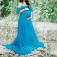thumbnail image 2 of Vedolay Maternity Dress Summer Maternity Strapless Ruched Maxi Tube Dress with Pockets Pink M, 2 of 4