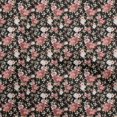 thumbnail image 1 of oneOone Polyester Spandex Black Fabric Florals Craft Projects Decor Fabric Printed By The Yard 56 Inch Wide, 1 of 4