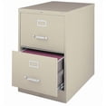 thumbnail image 1 of 26.5" Deep 18" Wide Commercial Grade 2 Drawer Metal Vertical Legal File Cabinet in Putty, 1 of 7